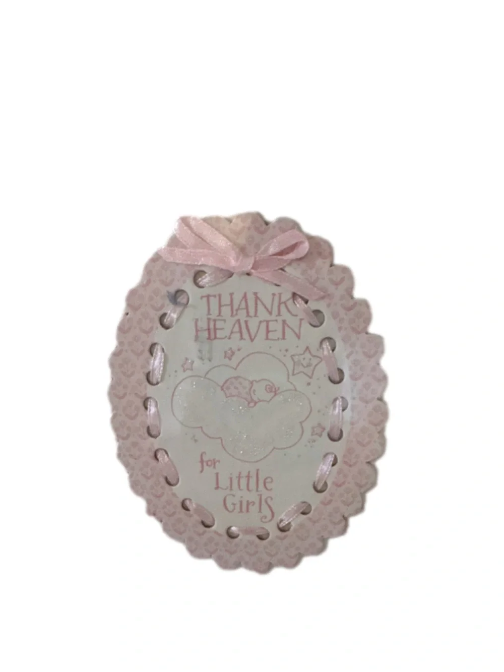 C.R. Gibson Heaven Sent Girl Memory Book Pink/White “Thank Heaven”